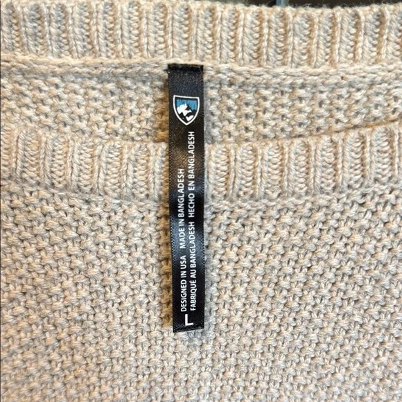 Colorblock Sweater in Cream, Brown, and Blue - Picture 4 of 4